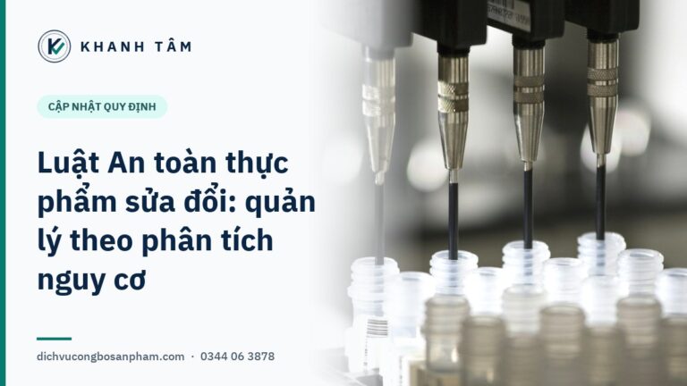 Luật An toàn thực phẩm sửa đổi: quản lý theo phân tích nguy cơ