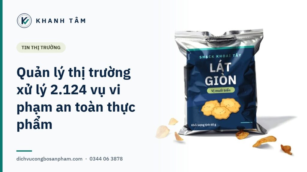 Ảnh bìa KHANH TÂM: Quản lý thị trường xử lý 2.124 vụ vi phạm an toàn thực phẩm
